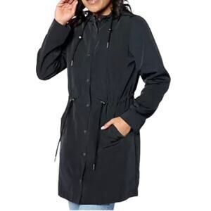 NWOT Susan Graver Water Resistant Anorak Jacket w/ Hood Sz M